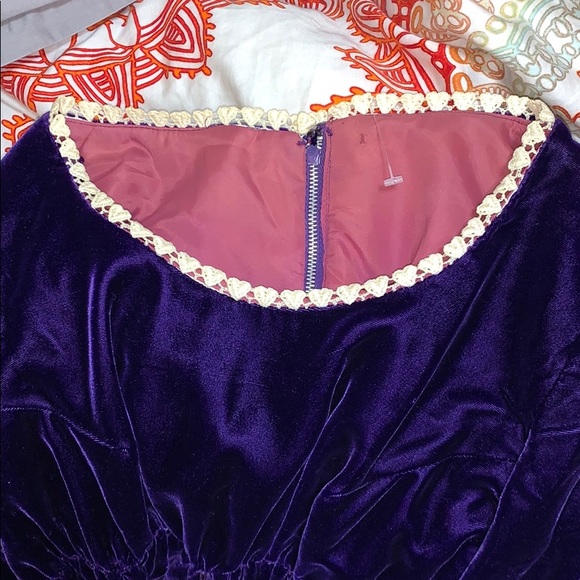 60s vintage lana purple velvet dress - Picture 8 of 8